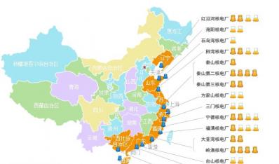 全國核電廠分布圖